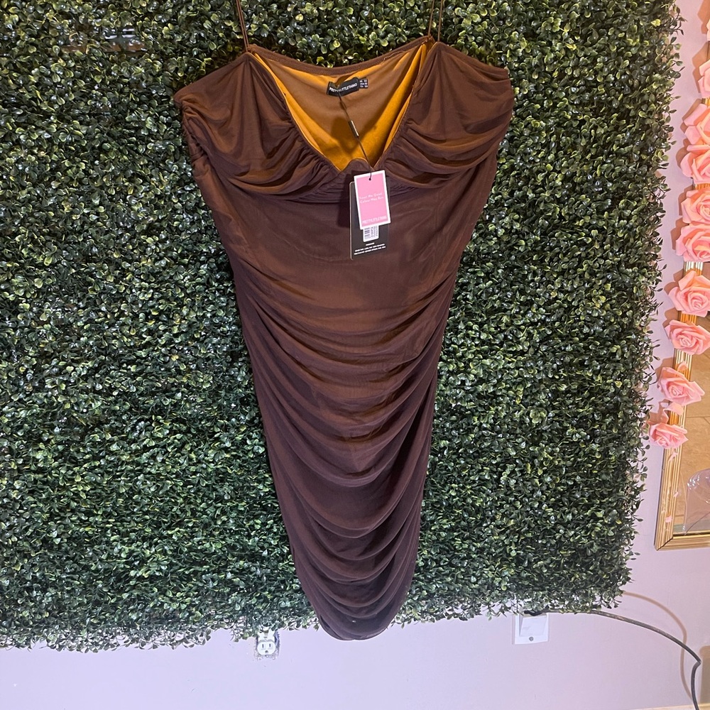 Brown Bodycon Dress
